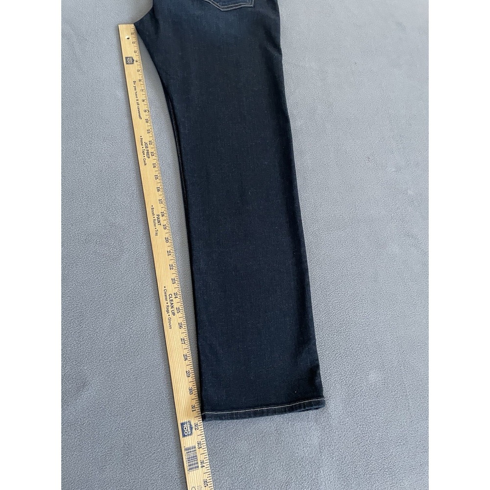 7 For All Mankind Jeans Mens 44x32 Blue Regular Straight Fit Denim - Picture 6 of 7